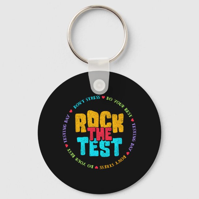 Testdagen Retro Motivational Teacher St. Nyckelring (Framsida)