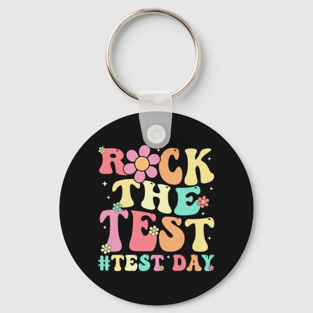 Testdagen Retro Motivational Teacher St. Nyckelring (Framsida)