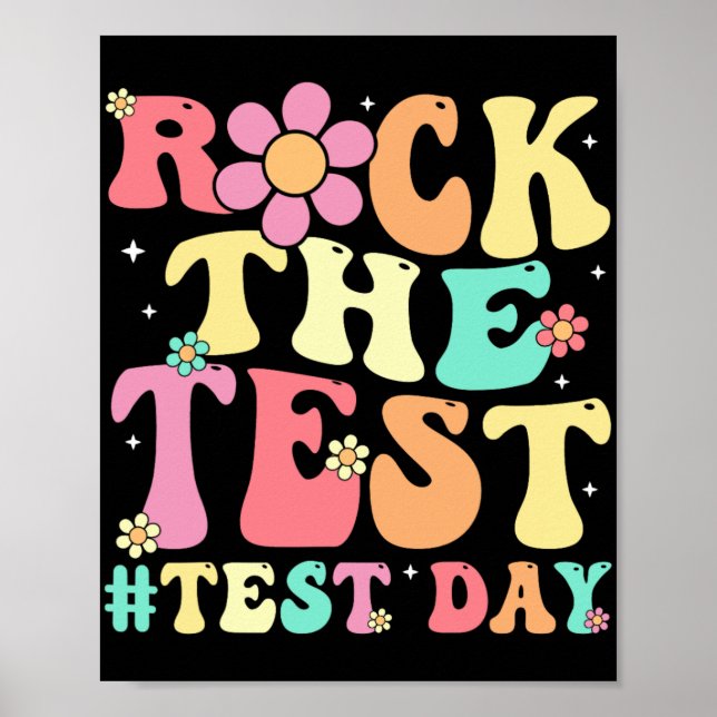 Testdagen Retro Motivational Teacher St. Poster (Framsidan)