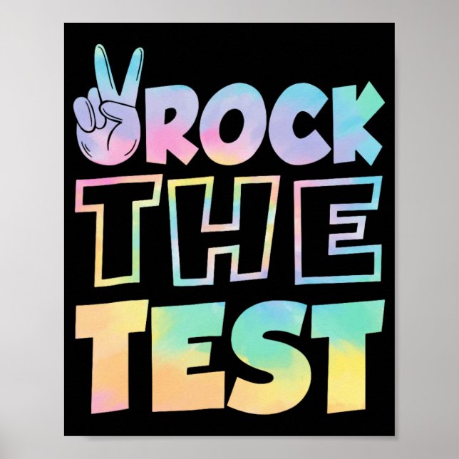 Testdagen Retro Motivational Teacher St. Poster (Framsidan)