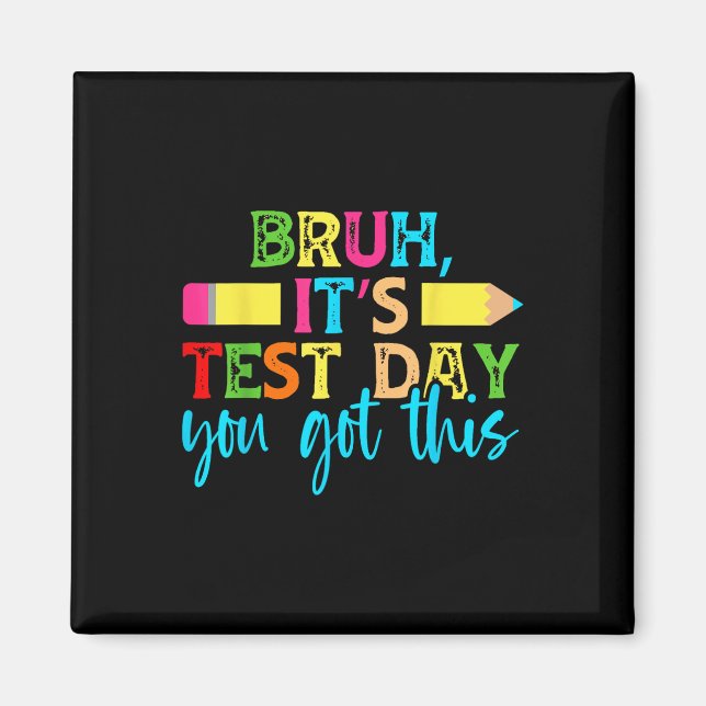 Testdagen som du Har den här testdagen läraren Stu Magnet (Framsidan)