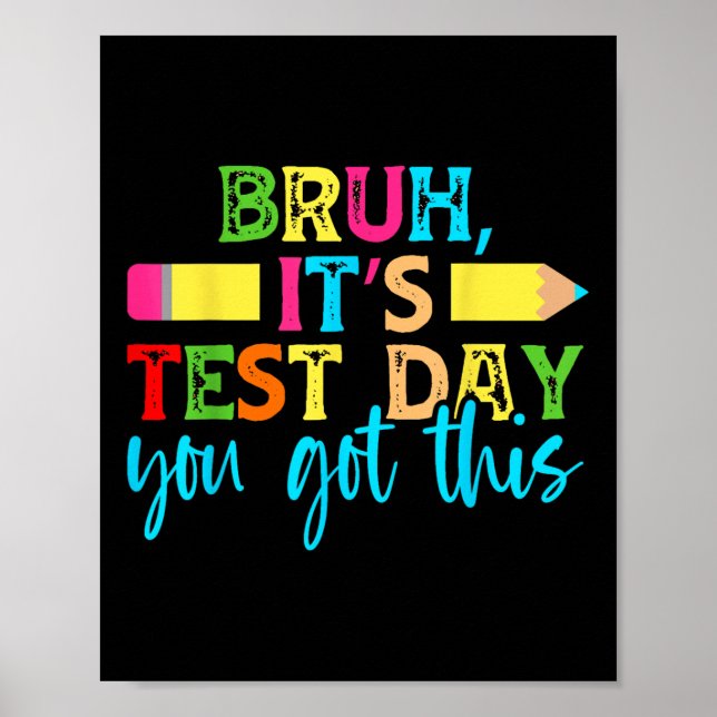 Testdagen som du Har den här testdagen läraren Stu Poster (Framsidan)