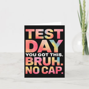 Testdagen Tröja för lärare Bruh den testdag du Har Kort