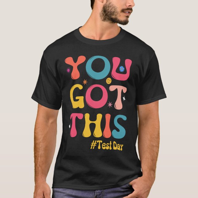 Testdagslärare groovy dig Har detta test T Shirt (Framsida)