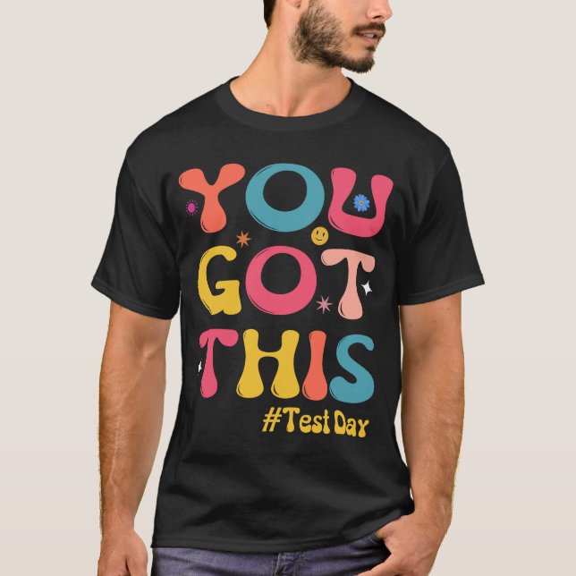 Testdagslärare groovy dig Har detta test T Shirt (Framsida)