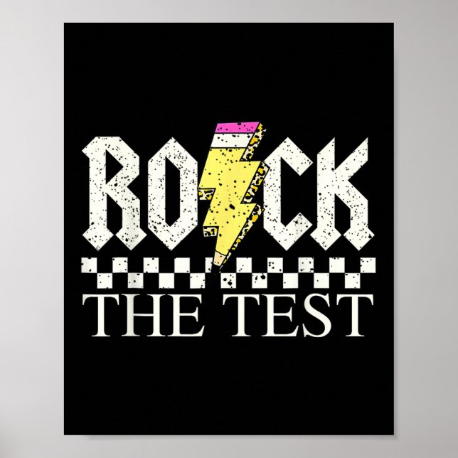 Testdagslärare Student Motivational Shirt Roc Poster (Framsidan)