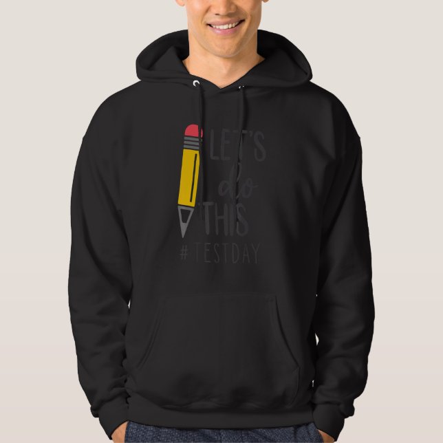 Testdagsläraren får inte utföra testdagstester hoodie (Framsida)