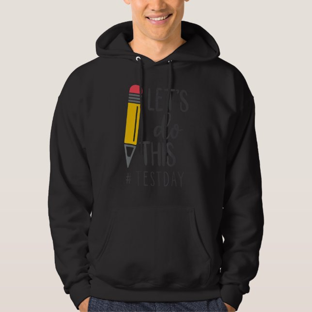 Testdagsläraren får inte utföra testdagstester hoodie (Framsida)