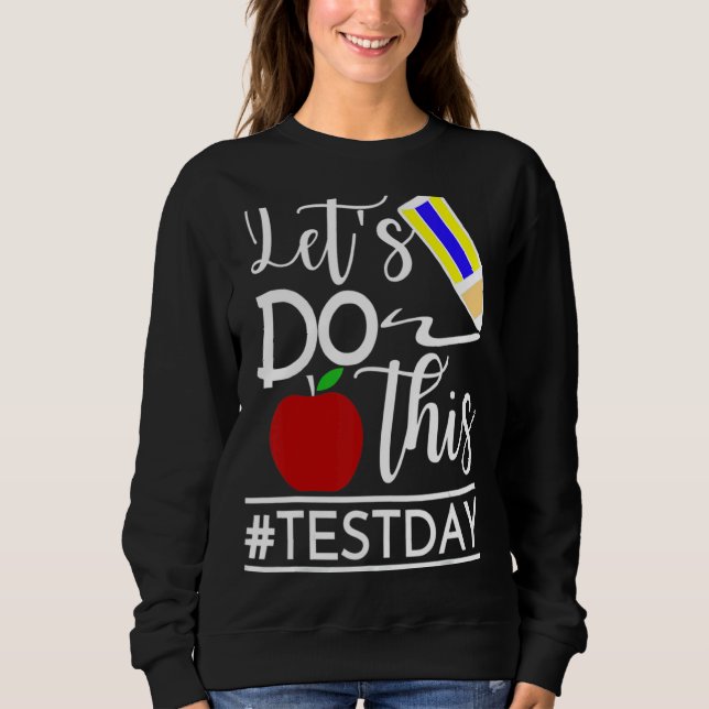 Testdagsläraren får inte utföra testdagstester t shirt (Framsida)