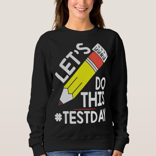 Testdagsläraren får inte utföra testdagstester t shirt (Framsida)
