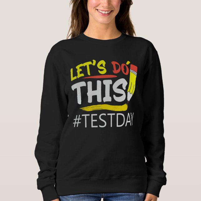 Testdagsläraren får inte utföra testdagstester t shirt (Framsida)