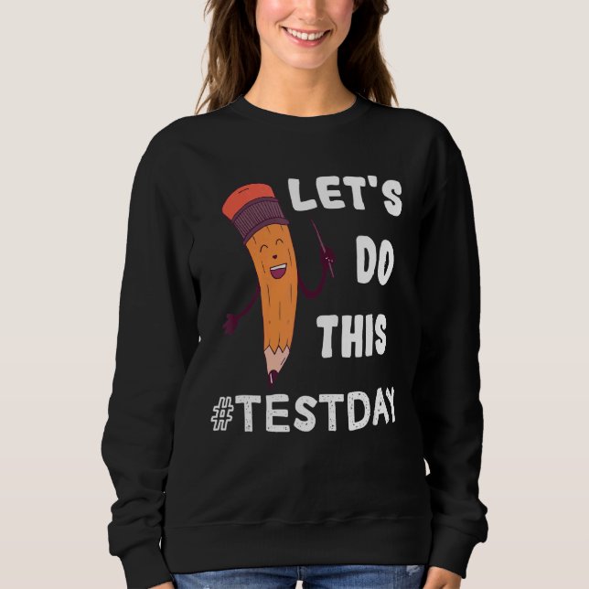 Testdagsläraren får inte utföra testdagstester t shirt (Framsida)
