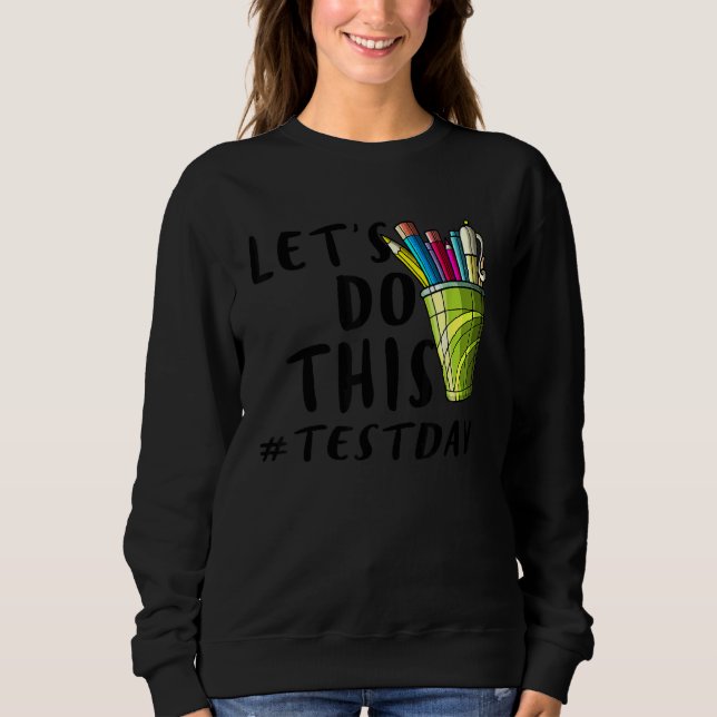 Testdagsläraren får inte utföra testdagstester t shirt (Framsida)