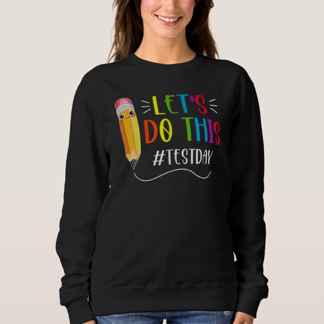 Testdagsläraren får inte utföra testdagstester t shirt (Framsida)