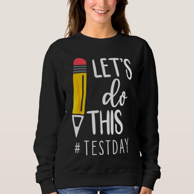 Testdagsläraren får inte utföra testdagstester t shirt (Framsida)