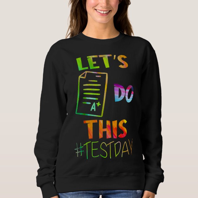 Testdagsläraren får inte utföra testdagstester t shirt (Framsida)