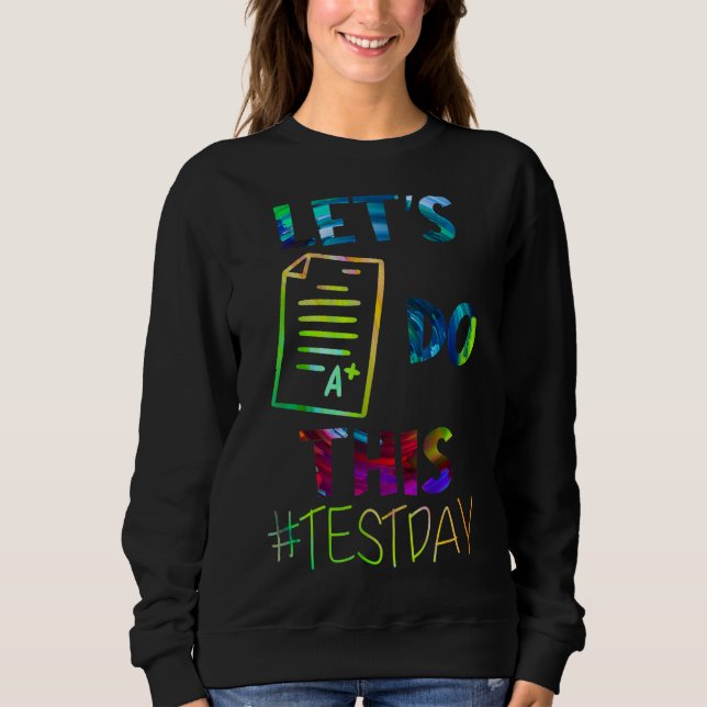 Testdagsläraren får inte utföra testdagstester t shirt (Framsida)