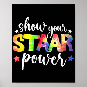 Testdagsutfall för testning av Staar Power Teacher Poster