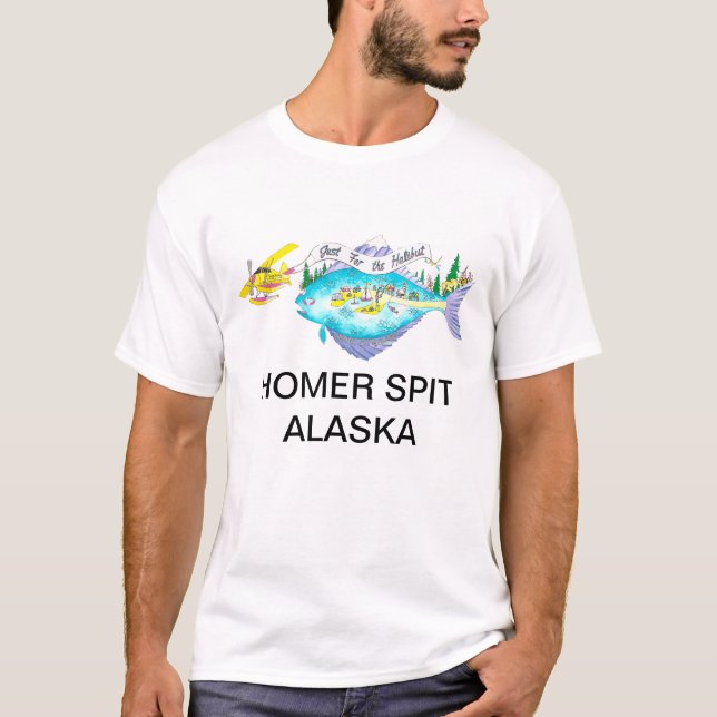 TESTER BARA FÖR HALIBUT CATE BATTLES T SHIRT (Framsida)