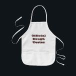 Tester Children apron Barnförkläde<br><div class="desc">Officiell Dough-provartext Kids apron.Kan vara personlig, till ditt eget textfoto eller din egen bild.</div>