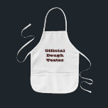 Tester Children apron Barnförkläde<br><div class="desc">Officiell Dough-provartext Kids apron.Kan vara personlig,  till ditt eget textfoto eller din egen bild.</div>