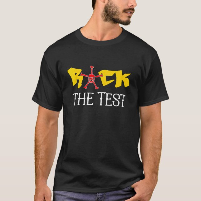 Testet gör din bästa testlärare i Da sten T Shirt (Framsida)