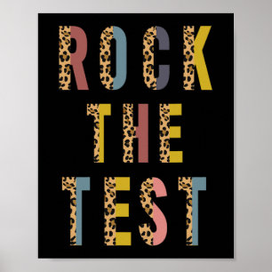 Testet Retro Motivational TestDay Teacher St. Poster