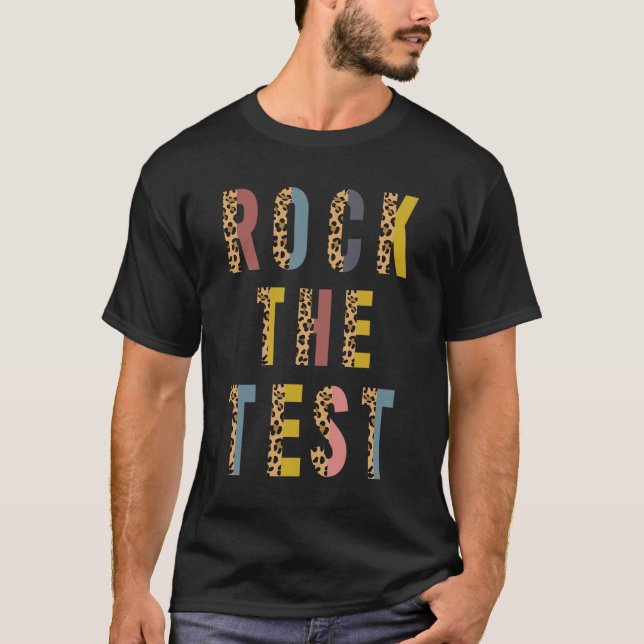 Testet Retro Motivational TestDay Teacher St. T Shirt (Framsida)
