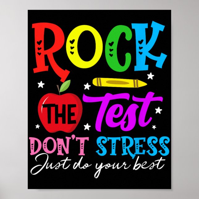Testet Stressar inte bara att göra din bästa lärar Poster (Framsidan)