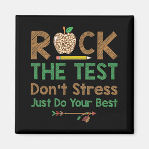 Testet Stressar inte bara Do Best Funny Lärare T Magnet