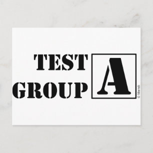 Testgrupp A Vykort