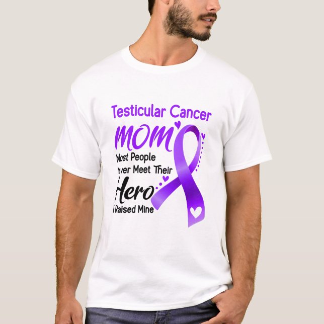 Testicular Cancer Awareness Month Ribbon Gifts T Shirt (Framsida)