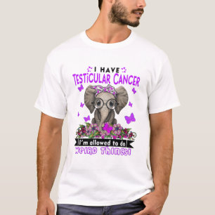 Testicular Cancer Awareness Month Ribbon Gifts T Shirt