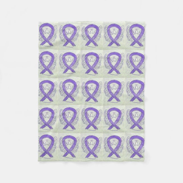 Testicular Cancer Awareness Ribbon Fleece Blankets (Framsidan)