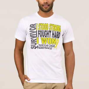 Testicular cancer för överlevande 4 t-shirt