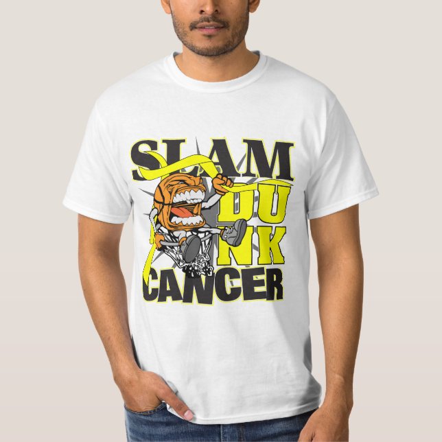 Testicular cancer - slam dunkcancer tröja (Framsida)
