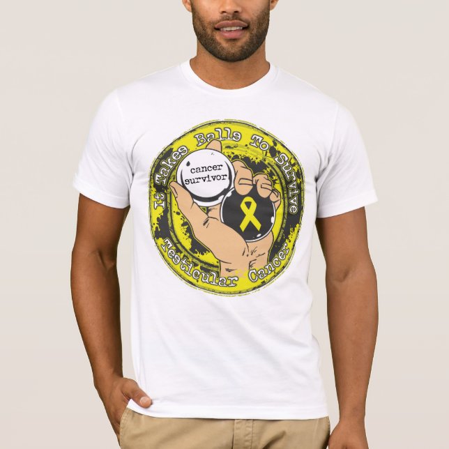 Testicular cancer tar det bollar för att överleva tröja (Framsida)