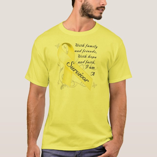 Testicular canceröverlevande tee shirt (Framsida)