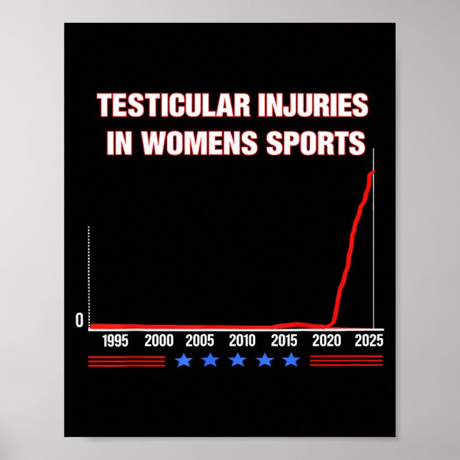 Testicular Injuries In Womens Srts Funny Saying Me Poster (Framsidan)