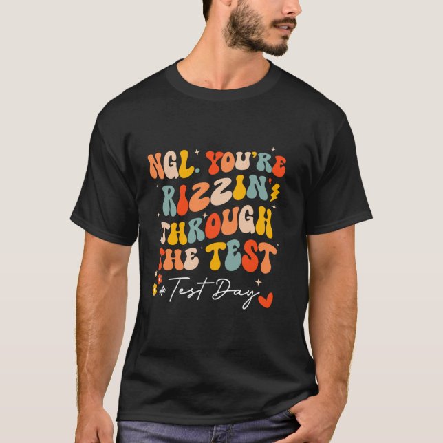 Testidé Lärar Staar Statligt Provdag Du Är T Shirt (Framsida)