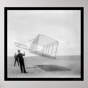 Testing Glider Wilbur och Orville 1901 Poster