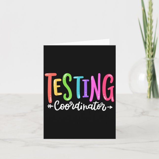 Testkoordinator Testdag Examensmotiverande grupp Kort (Framsida)