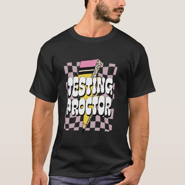 Testledare Examinationsövervakare Testkoordinator T Shirt (Framsida)