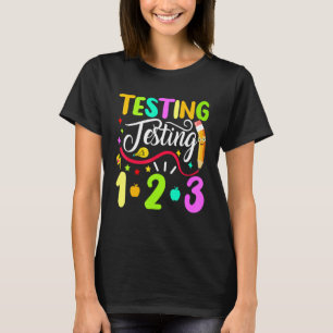 Testning av back to school 1 2 3 t shirt