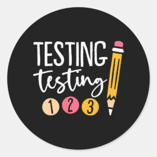 Testning av dygnet 123-dygnet runt klistermärke