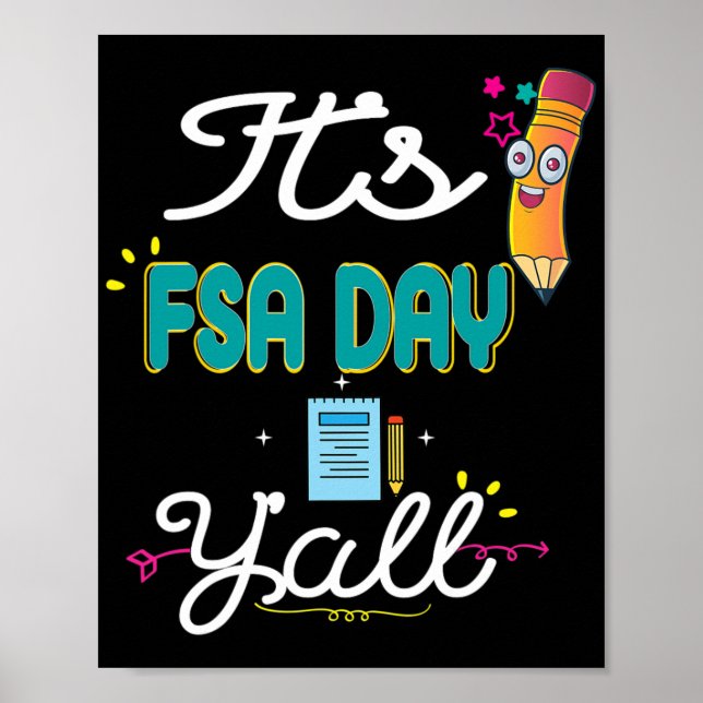 Testning T Shirt Florida State Test Day Gift S Poster (Framsidan)