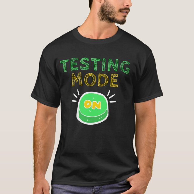 Testningsläge för matematiklärarfink för Studenter T Shirt (Framsida)