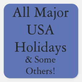 Testobjekt Fyrkantigt Klistermärke