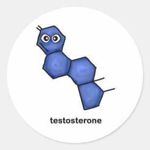Testosteron Runt Klistermärke