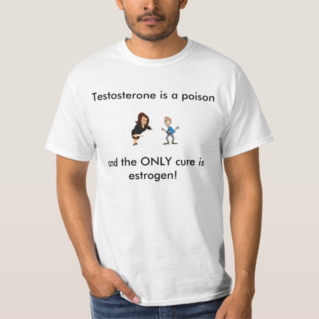 Testosterone är ett gift tee (Framsida)